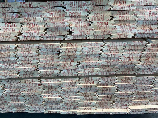 Vuren plank geschaafd mes- en groef 420x9,5x1,8 cm (102x) - afbeelding 6 van  7