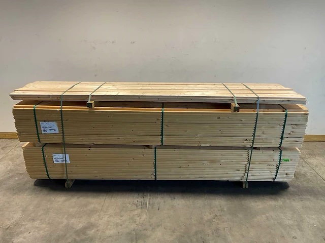 Vuren plank geschaafd met mes- en groef 360x17x2,8 cm (66x) - afbeelding 1 van  7