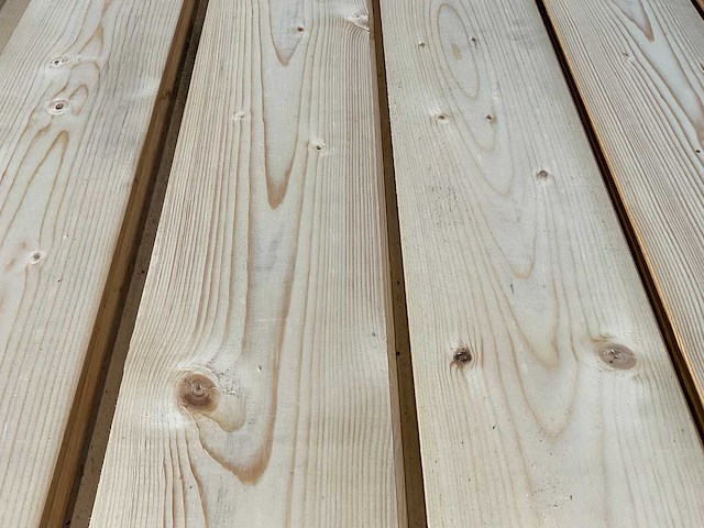 Vuren plank geschaafd met mes- en groef 390x17x1,8 cm (50x) - afbeelding 2 van  6