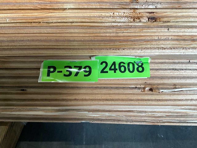 Vuren plank geschaafd met mes- en groef 390x17x1,8 cm (50x) - afbeelding 5 van  6