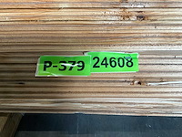 Vuren plank geschaafd met mes- en groef 390x17x1,8 cm (50x) - afbeelding 5 van  6