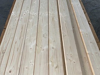 Vuren plank geschaafd met mes- en groef 420x11,5x1,8 cm (111x) - afbeelding 4 van  9