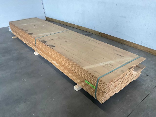 Vuren plank geschaafd met mes- en groef 420x16,5x1,8 cm (50x) - afbeelding 1 van  8