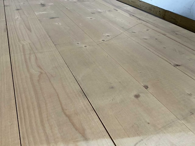 Vuren plank geschaafd met mes- en groef 420x16,5x1,8 cm (50x) - afbeelding 2 van  8