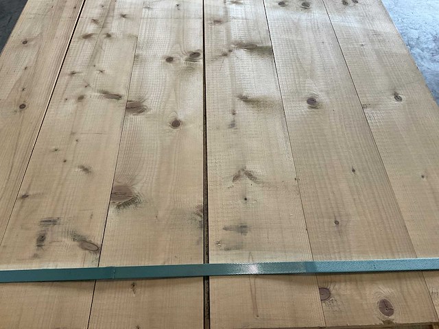 Vuren plank geschaafd met mes- en groef 420x16,5x1,8 cm (50x) - afbeelding 3 van  8