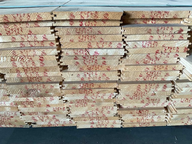 Vuren plank geschaafd met mes- en groef 420x16,5x1,8 cm (50x) - afbeelding 6 van  8