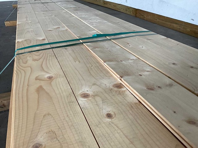 Vuren plank geschaafd met mes- en groef 480x16,5x1,8 cm (58x) - afbeelding 4 van  10