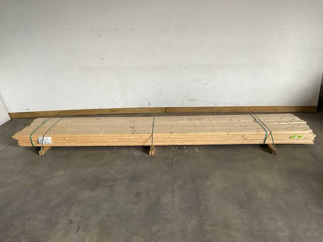 Vuren plank geschaafd met mes- en groef 480x16,5x1,8 cm (58x) - afbeelding 3 van  10