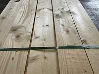Vuren plank geschaafd met mes- en groef 480x16,5x1,8 cm (58x) - afbeelding 7 van  10