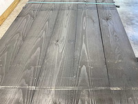 Vuren plank geschaafd zwart geïmpregneerd 400x19,5x2,5 cm (46x) - afbeelding 4 van  7