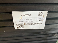 Vuren plank geschaafd zwart geïmpregneerd 400x19,5x2,5 cm (46x) - afbeelding 6 van  7