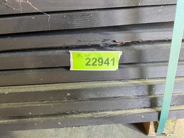 Vuren plank geschaafd zwart geïmpregneerd 400x19,5x2,5 cm (46x) - afbeelding 7 van  7