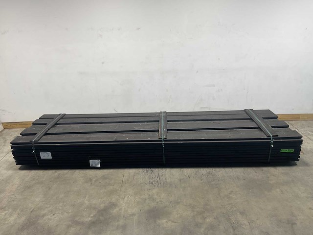 Vuren plank geschaafd zwart geïmpregneerd 400x19,5x2,5 cm (50x) - afbeelding 2 van  7
