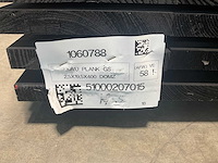 Vuren plank geschaafd zwart geïmpregneerd 400x19,5x2,5 cm (50x) - afbeelding 6 van  7