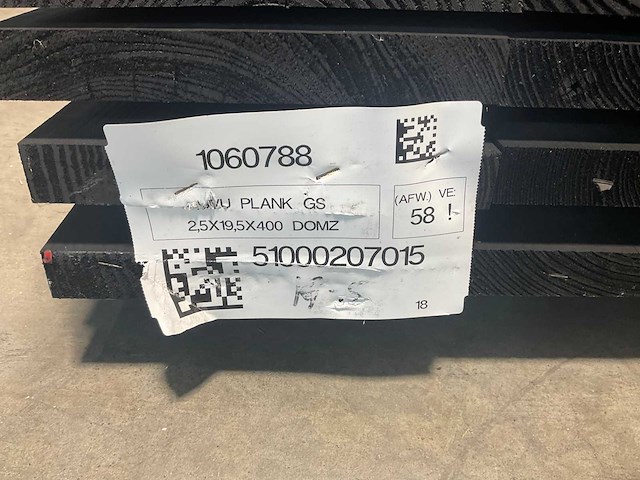 Vuren plank geschaafd zwart geïmpregneerd 400x19,5x2,5 cm (50x) - afbeelding 6 van  7