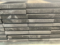 Vuren plank geschaafd zwart geïmpregneerd 400x19,5x2,5 cm (58x) - afbeelding 2 van  3