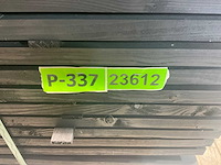 Vuren plank geschaafd zwart geïmpregneerd 500x19,5x2,5 cm (50x) - afbeelding 6 van  6