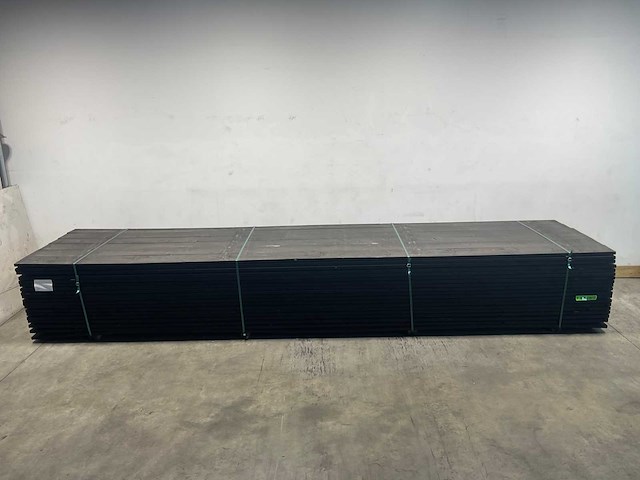 Vuren plank geschaafd zwart geïmpregneerd 500x19,5x2,5 cm (50x) - afbeelding 1 van  3