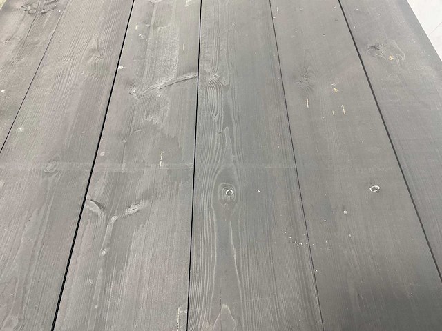 Vuren plank geschaafd zwart geïmpregneerd 500x19,5x2,5 cm (50x) - afbeelding 2 van  3