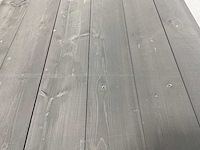 Vuren plank geschaafd zwart geïmpregneerd 500x19,5x2,5 cm (50x) - afbeelding 2 van  3