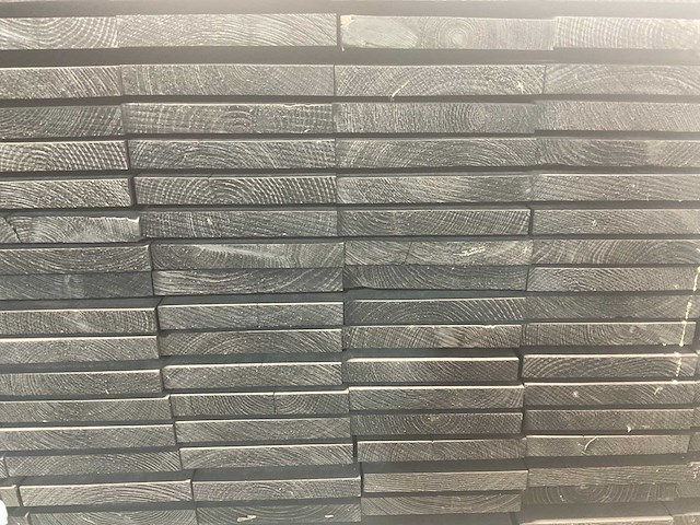 Vuren plank geschaafd zwart geïmpregneerd 500x19,5x2,5 cm (50x) - afbeelding 3 van  3