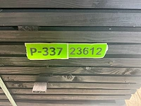 Vuren plank geschaafd zwart geïmpregneerd 500x19,5x2,5 cm (50x) - afbeelding 8 van  8