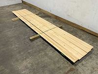 Vuren plank halfhouts rabat 360x14,5x2 cm (5x) - afbeelding 1 van  6