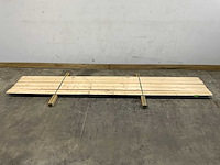 Vuren plank halfhouts rabat 360x14,5x2 cm (5x) - afbeelding 2 van  6