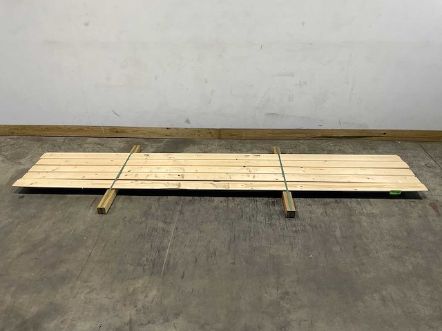 Vuren plank halfhouts rabat 360x14,5x2 cm (5x) - afbeelding 2 van  6