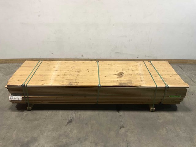 Vuren plank mes- en groef - 300x10x2,2 cm (106x) - afbeelding 2 van  8