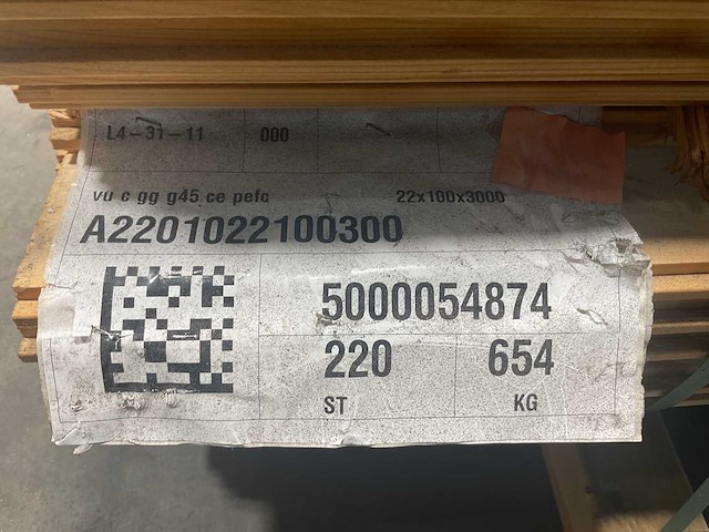 Vuren plank mes- en groef - 300x10x2,2 cm (106x) - afbeelding 8 van  8