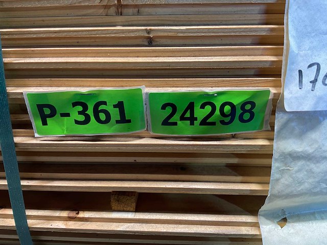 Vuren plank mes- en groef 510x12x2,2 cm (176x) - afbeelding 2 van  2