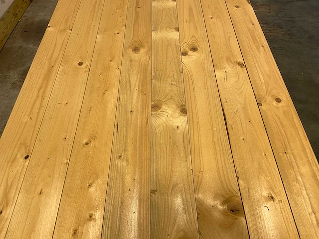 Vuren plank mes- en groef 510x12x2,2 cm (176x) - afbeelding 2 van  5