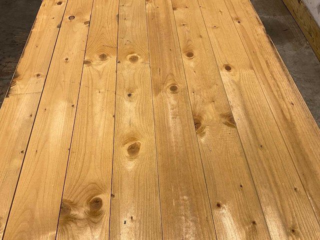 Vuren plank mes- en groef 510x12x2,2 cm (50x) - afbeelding 2 van  4