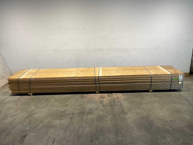 Vuren plank mes- en groef 510x12x2,2 cm (50x) - afbeelding 2 van  7