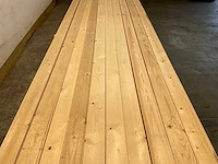 Vuren plank mes- en groef geschaafd 480x9,5x2 cm (132x) - afbeelding 3 van  7