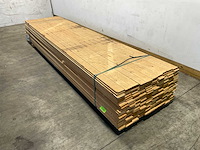 Vuren plank mes-en groef geschaafd 360x9,5x2 cm (96x) - afbeelding 1 van  7