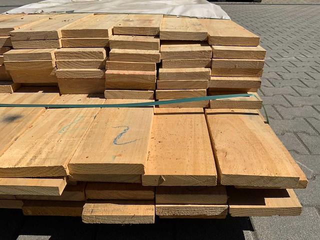Vuren plank mix 3600/4000x150/155x25mm (91x) - afbeelding 6 van  7