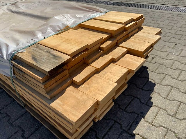 Vuren plank mix 3600x4200x150x25mm (98x) - afbeelding 4 van  5