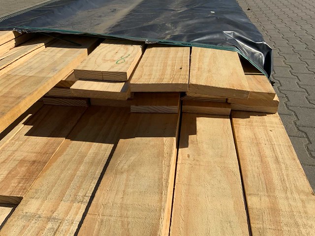 Vuren plank mix 3600x5200x150x25mm (95x) - afbeelding 2 van  4