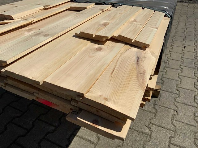 Vuren plank mix 4000/4500x130/150x25mm (144x) - afbeelding 4 van  6