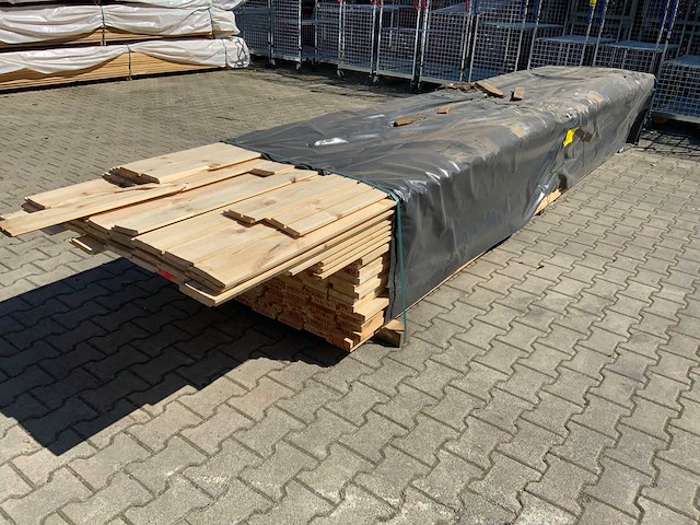 Vuren plank mix 4000/4500x130/150x25mm (144x) - afbeelding 1 van  6