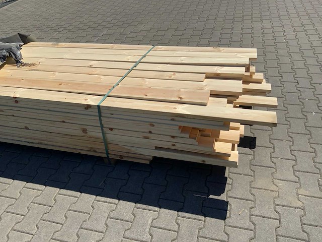 Vuren plank mix 4800-5200x120x25mm (95x) - afbeelding 2 van  2