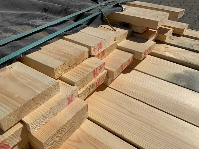 Vuren plank mix 4800-5400x120x25mm (110x) - afbeelding 4 van  7