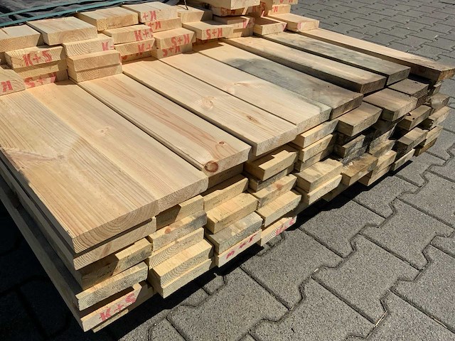 Vuren plank mix 4800-5400x120x25mm (110x) - afbeelding 5 van  7