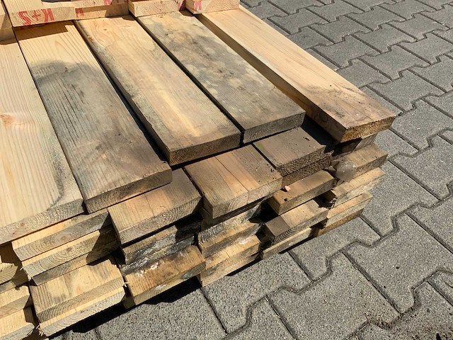 Vuren plank mix 4800-5400x120x25mm (110x) - afbeelding 3 van  4