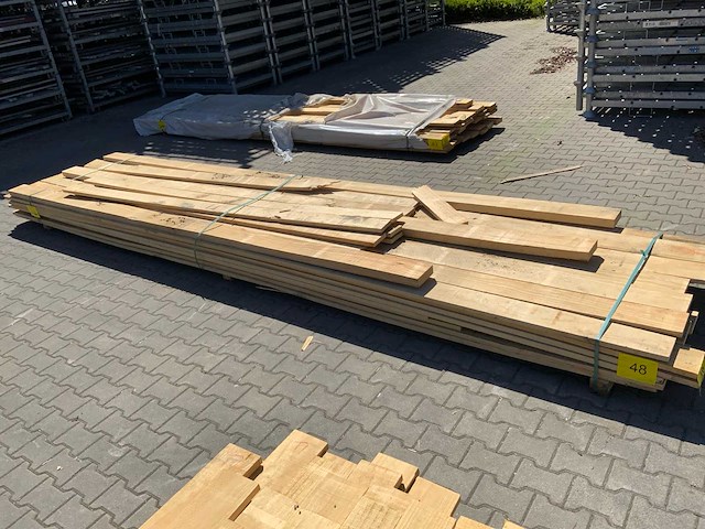 Vuren plank mix pakket 4800-5200mm (56x) - afbeelding 2 van  7