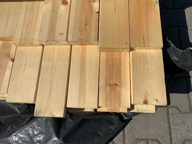 Vuren plank mix pakket tot 4800mm (54x) - afbeelding 1 van  4