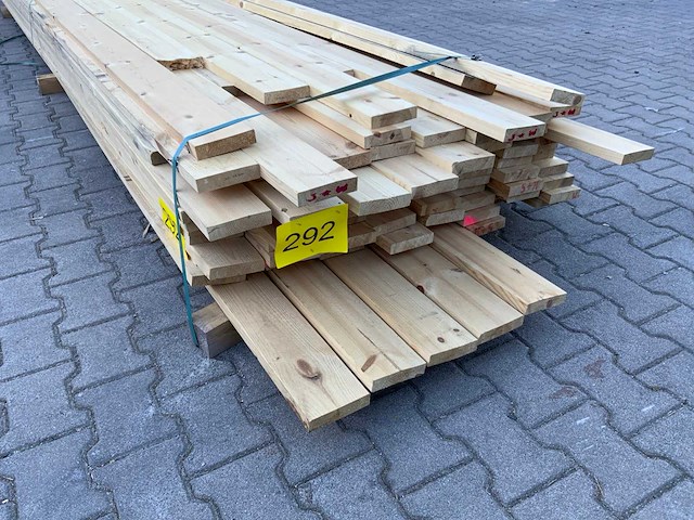 Vuren plank mix pakket tot 4880mm (90x) - afbeelding 2 van  4
