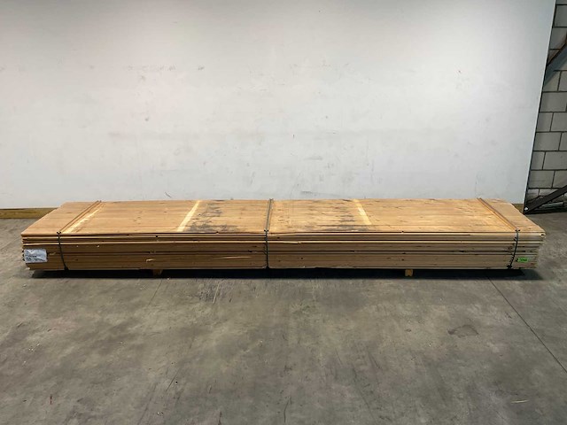 Vuren plank overhangend rabat 480x14,5x2 cm (72x) - afbeelding 2 van  7